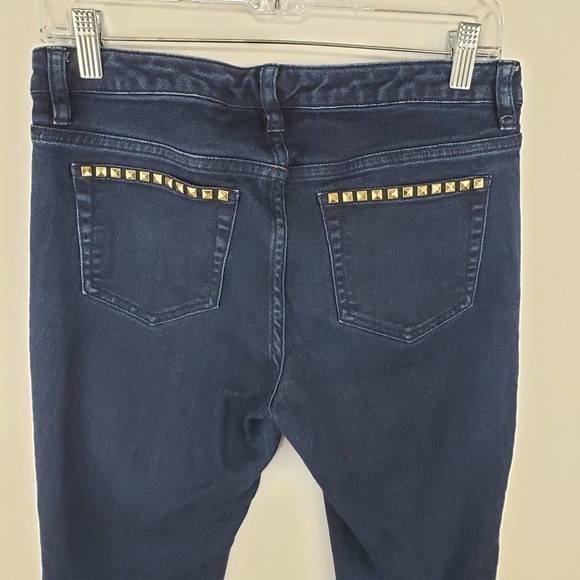 MICHAEL Kors Skinny Studded Pocket Crop Jeans Sz 4 - Picture 7 of 7